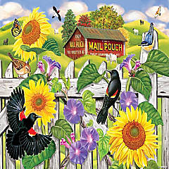 Sunsout Sunflowers and Blackbirds 1000 pc  Jigsaw Puzzle