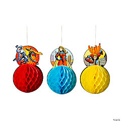 Superhero Hanging Honeycomb Decorations
