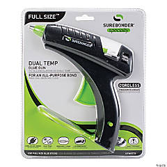 Surebonder Dual-Temp Full Size Cordless/Corded Hot Glue Gun-Black