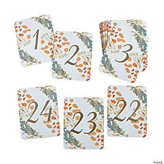 Sweet Fall Table Numbers