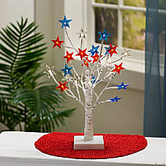 Tabletop Light-Up Patriotic Star Tree