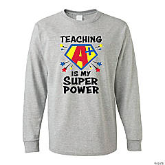 Team Teacher Superpowers Unisex Adult Raglan Shirt