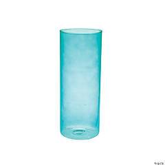 Teal Cylinder Vase