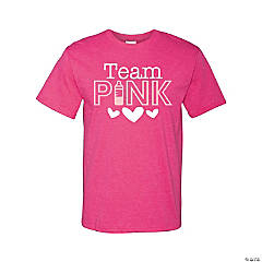 Team Pink Adult's T-Shirt - Medium