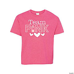 Team Pink Youth's T-Shirt - Large