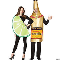 Tequila Bottle & Lime Slice Co