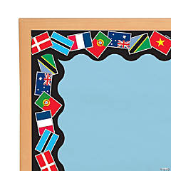 Terrific Trimmers<sup>®</sup> World Flags Bulletin Board Borders - 12 Pc.