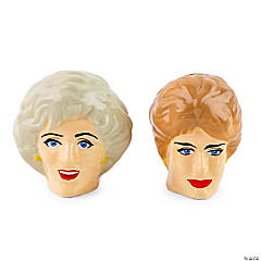 The Golden Girls Rose and Blanche Ceramic Salt and Pepper Shakers  Set of 2