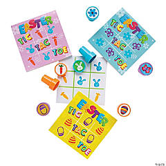 Tic-Tac-Toe Game with Easter Stampers - 6 Sets