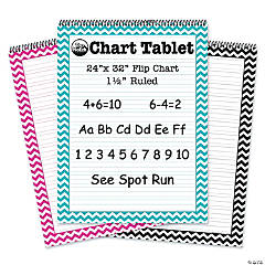 25 Count 16 x 24 Assorted Colors Top Notch Teacher Products Brite Chart Tablet 1-1/2 