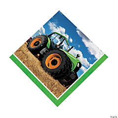 Tractor Party Luncheon Napkins - 16 Pc.