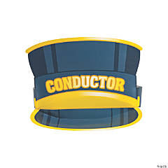 Train Conductor Hat Crowns - 8 Pc.