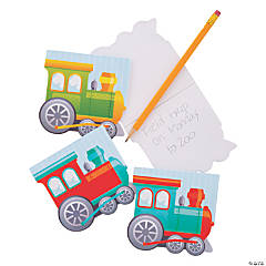 Train-Shaped Notepads - 24 Pc.