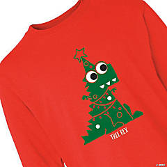 Tree Rex Youth Long Sleeve Christmas T-Shirt