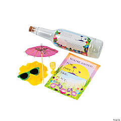 Tropical Invitation in a Bottle