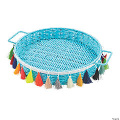 Tropical Tasseled Serving Tray