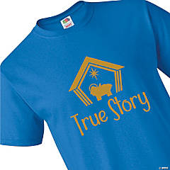 True Story Adult's Christmas T-Shirt - Large