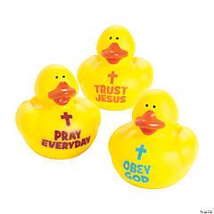 Trust, Obey & Pray Rubber Ducks - 12 Pc.