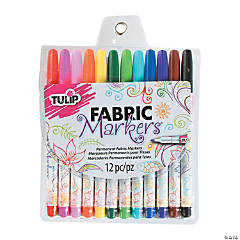 Tulip® 12 Pc. Fine Tip Writers Fabric Markers