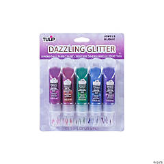 Tulip® Dazzling Glitter Jewels Fabric Paint - Set of 5