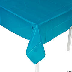 Turquoise Plastic Tablecloth