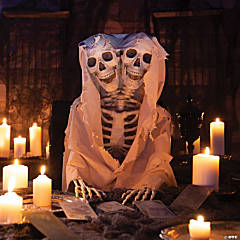 Two-Headed Life-Size Posable Skeleton Halloween Decoration