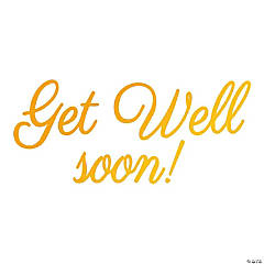 Ultimate Crafts Hotfoil Stamp  Get Well Soon