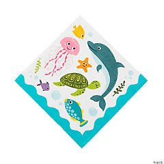 Under the Sea Creatures Luncheon Napkins - 16 Pc.