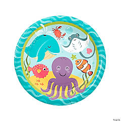 Under the Sea Party Paper Dinner Plates - 8 Ct.
