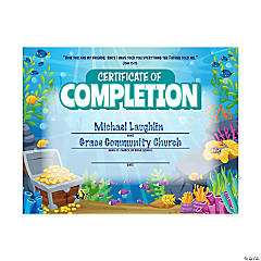 Under the Sea VBS Certificates of Completion - 25 Pc.