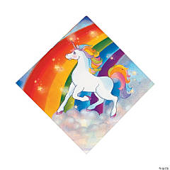 Multicolor Paper Creative Converting 415603 Unicorn Fantasy Cake/Dessert Plates 