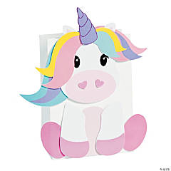 Unicorn Valentine Card Holder Paper Bag Craft Kit