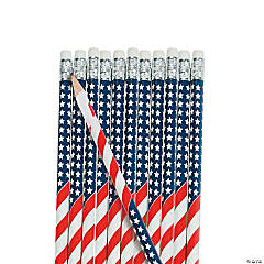 USA Flag Pencils - 24 Pc.