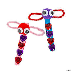 Valentine Dragonfly Clothespin Craft Kit - Makes 12