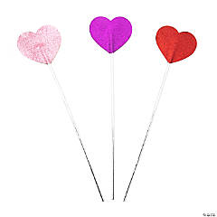 Valentine Heart Fairy Wands - 12 Pc.