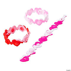 Valentine Heart Lotsa Pops Popping Toy Bracelets