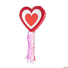 Valentine Hearts Pull-String Piñata