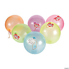 Valentine Latex Punch Ball Balloon Giveaways - 50 Pc.