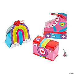 Valentine’s Day Assorted Shapes Treat Boxes - 12 Pc.