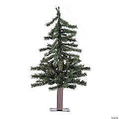 Vickerman 2' Natural Alpine Artificial Christmas Tree, Unlit