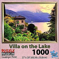 Villa On Lake 1000 Piece Landscape Jigsaw Puzzle