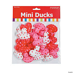 Vinyl Mini Valentine Rubber Duckies