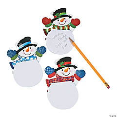 Waving Snowman Notepads - 24 Pc.