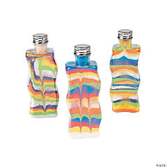 Craft Supplies 12 Pieces Ring-Shaped Sand Art Bottles 