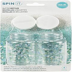 We R Memory Keepers Spin It Glitter Bottles 2/Pkg-Empty