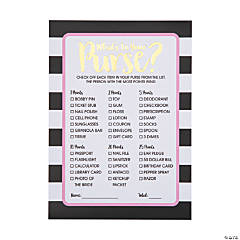 Rose Gold Theme - Whats In Your Purse?  Bridal Shower Game – Your Party  Games