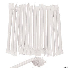White Candy-Filled Straws - 240 Pc.