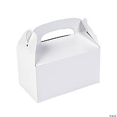 White Favor Boxes - 12 Pc.