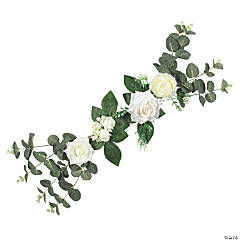 White Rose & Ranunculus Swag