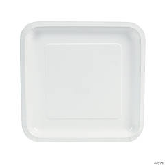 White Square Paper Dinner Plates - 18 Ct.